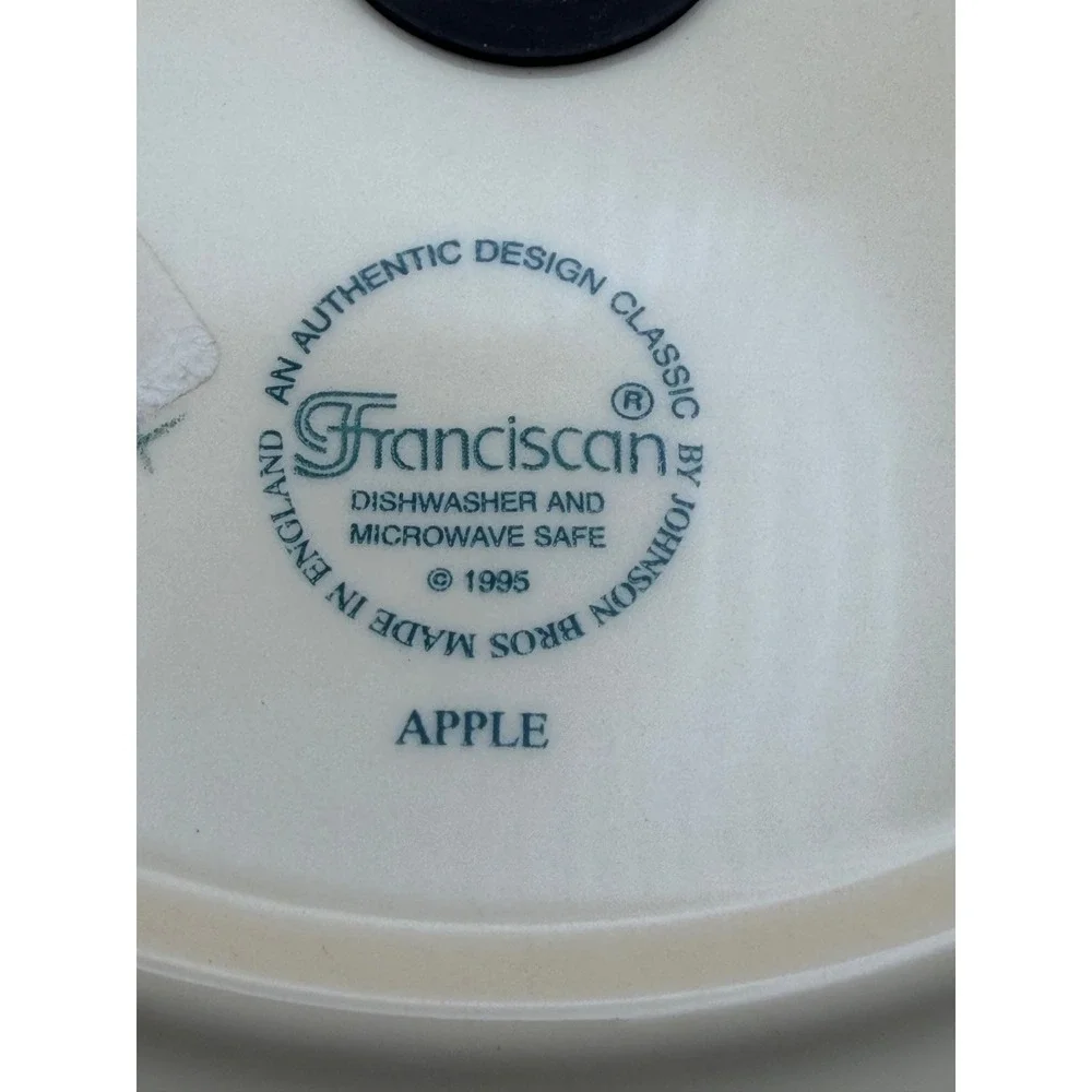 Franciscan Apple Clock Plate Face 10.5 Inch Johnson Bros Made in England Ceramic